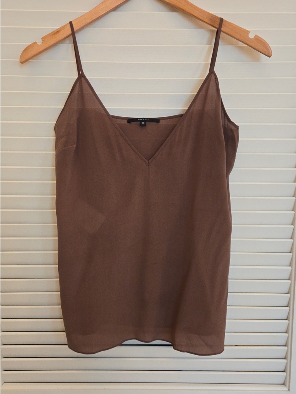 Gucci Brown Silk Blend Slip Spaghetti Straps